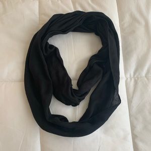 Black Thin Infinity Scarf